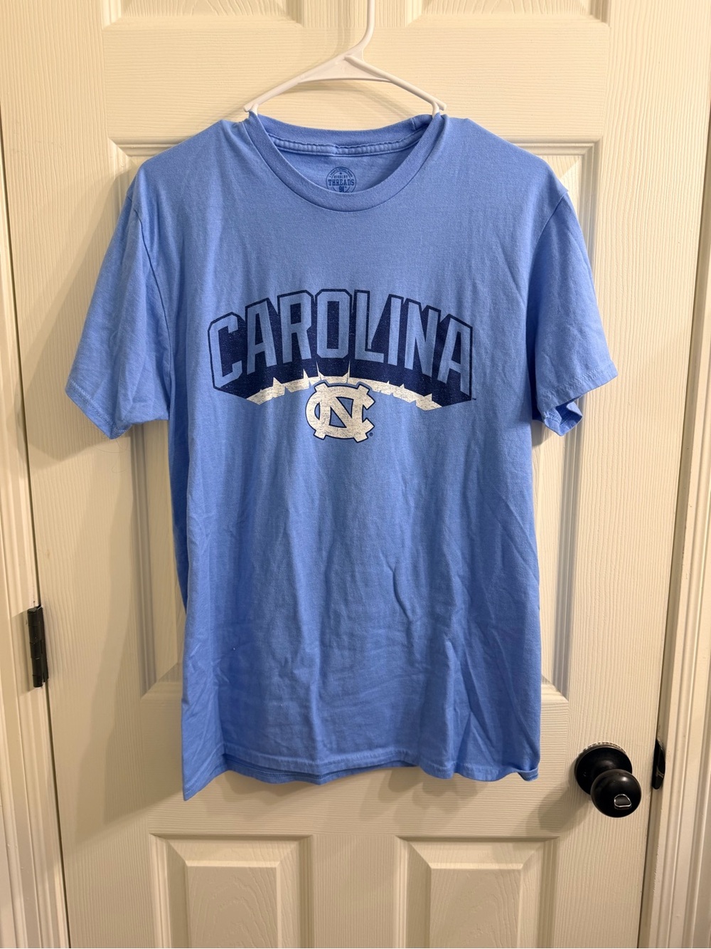 Rivalry Threads Carolina Arch Logo T-Shirt - Light Blue & White